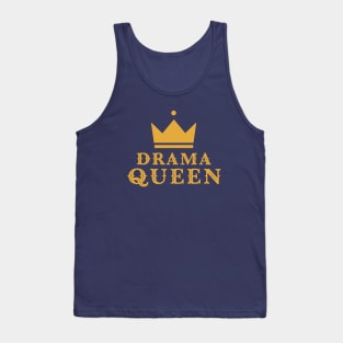 Classy Retro Drama Queen Crown Tank Top